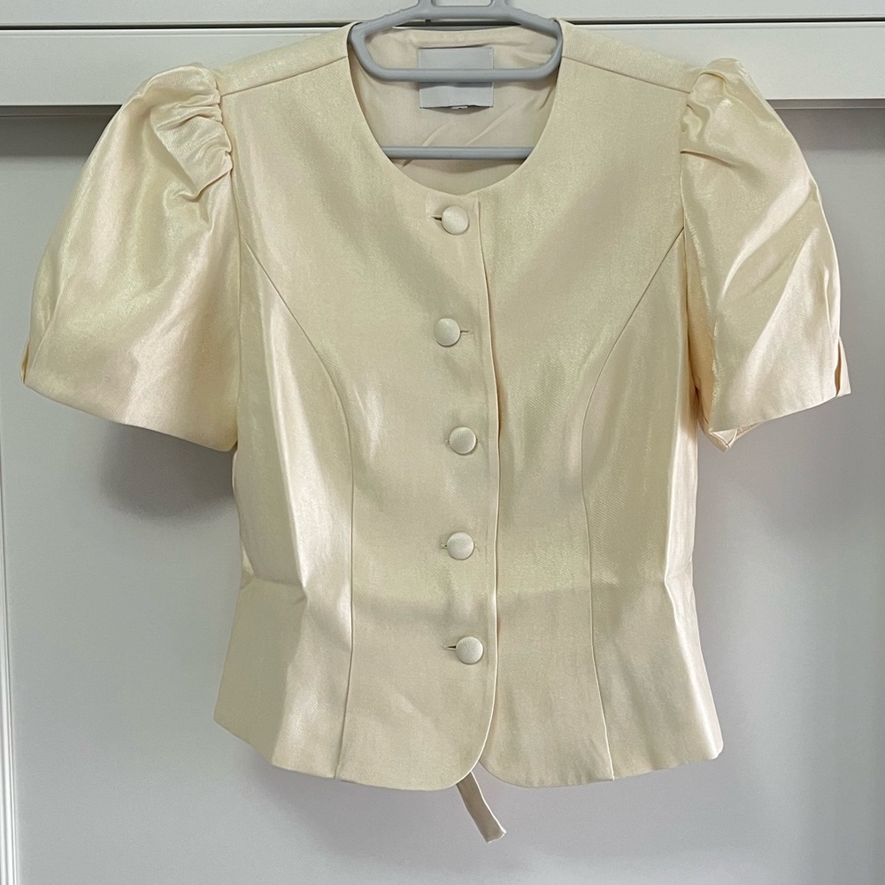 “💖Sale” Reformation Mika Two Piece — Cream - Picture 5 of 7
